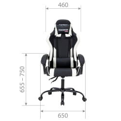 Кресло геймерское CХАИРМАН ГАМЕ 41 Черный/белый / CHAIRMAN GAME