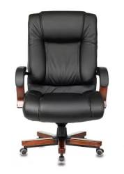Кресло руководителя Бюрократ Т-9925ВАЛНУТ Черный / T-9925WALNUT