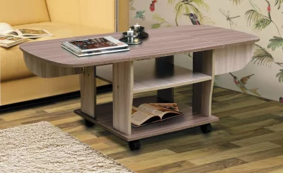 Стол журнальный №14 Венге/Дуб молочный