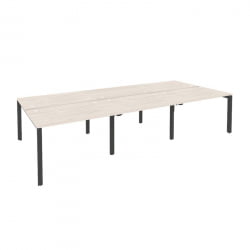 Рабочая станция на П-образном м/к ОНИКС О.МП-Д.РС-6.2.8 Денвер Светлый/Антрацит / ONIX O.MP-D.RS-6.2.8