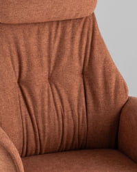 Кресло офисное ТопЧаирс Неома терракотовый ткань / TopChairs Neoma