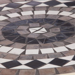 Стол для дачи Сеcрет де Маисон РОМЕО (мод. ПЛ08-7451РВ) металл, 60*72см, белый/плитка калейдоскоп / Secret de Maison ROMEO (mod. PL08-7451RV)