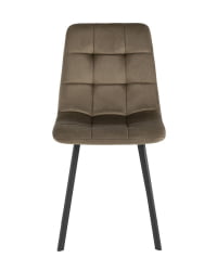 Комплект из двух стульев Чиллй велюр коричневый 2 шт. / Chilly