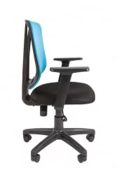 Кресло офисное CХАИРМАН 626 Черный Синяя сетка / CHAIRMAN