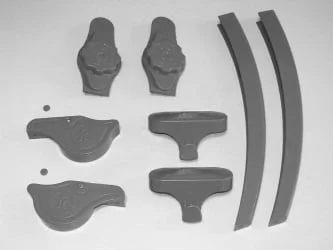 Комплект цветного пластика к парте Елемент 3/80 Серый / Element