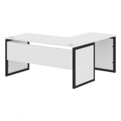 Стол письменный угловой левый КСТЕН-КП КСКПCТ 1615 Л Белый Антрацит / XTEN-QP XQPCT L