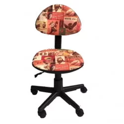 Детское компьютерное кресло ЛБ-C02 [Совы красный] / LB-C02