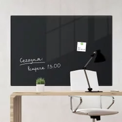 Доска магнитно-маркерная стеклянная БРАУБЕРГ 60х90 см Черная / BRAUBERG