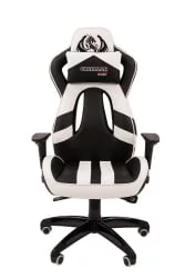 Кресло геймерское CХАИРМАН ГАМЕ 25 Черный-белый / CHAIRMAN GAME