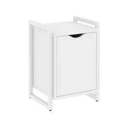 Тумба на регулируемых опорах с распашным фасадом ЛОФТ ВР.Л-Т2.О Металл белый Белый Бриллиант / LOFT VR.L-T2.O