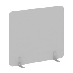 Перегородки на металлических опорах на фетровых подпятниках Р-лине ДП.Ф-140-120 Серый / R-line DP.F-140-120