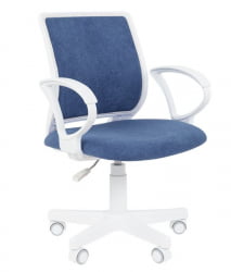 Детское кресло CХАИРМАН ТИН (КИДС) 112 белый пластик БАРНИ (БАРНИ) Морской / CHAIRMAN (KIDS) (BARNI)