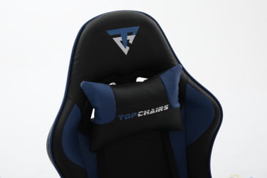 Кресло спортивное ТопЧаирс Шадов черно-синий / TopChairs Shadow