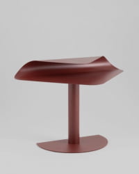 Журнальный столик Корнеа металл бордовый / Cornea