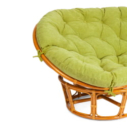 Диван МАМАСАН/МАМАСАН 23/02 В /с подушкой/ подушка 182х119 см, 169х102х80 см, Пекан (орех), флок, олива, 23 / MAMASAN/МАМАСАН W Pecan