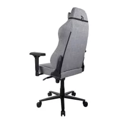 Геймерское кресло Ароззи Примо Вовен Фабриc Грей Блаcк лого / Arozzi Primo Woven Fabric Grey Black logo