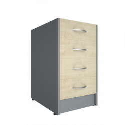 Каркас тумбы А.ТП-4.1 и А.ТП-4.2 Рива А.ТП-4К Клен/Металлик / Riva