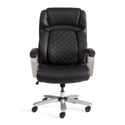 Кресло Атлант рецикл. кожа/иск. кожа, черный / Atlant