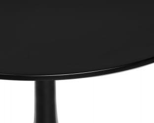 Стеклянный стол МИА (черная столешница, черное основание) / MIA