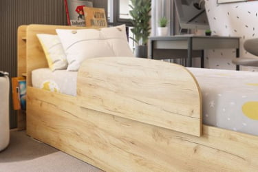 Каркас кровати Юниор 90х200 см СМУ-02 дуб крафт золотой / SMU-02