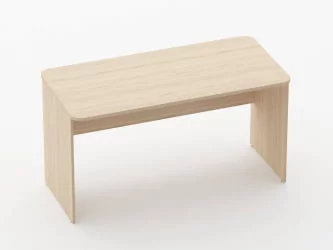 Стол прямой Глассй 1.10.14 Дуб молочный / Glassy