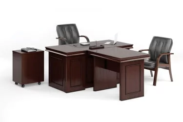 Тумба подкатная с 3 ящиками БРН8630302 Темный орех / BRN8630302