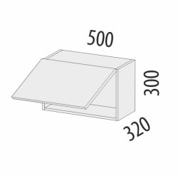 Антресоль (с системой плавного закрывания) Дакота 103.103