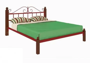 Кровать Диана Лукс 1600х2000 Красная / Lux