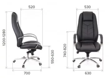 Кресло руководителя Дрифт Лукс М экокожа Коричневый / Drift Lux M