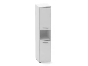 Шкаф 4 узкий закрытый, с нишей Дека 10.19.12Л Белый / Deka
