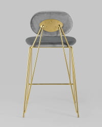 Стул Элис полубарный Светло-серый