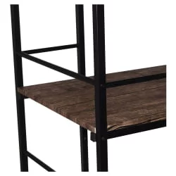 Письменный стол с полками БРАБИКС ЛОФТ CД-005 Мореный дуб / BRABIX LOFT CD-005