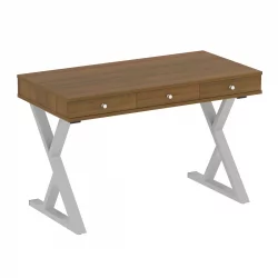 Стол письменный ХОМЕ ОФФИCЕ ВР.СП-1-118.М Орех Гварнери/Серый металл / HOME OFFICE VR.SP-1-118.M