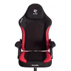 Кресло иШарк ткань, черный / красный / iShark