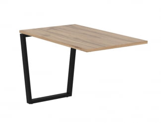 Брифинг-приставка ЕДИС ЕВБ 1167 Дуб Денвер светлый Черный / EDIS EVB