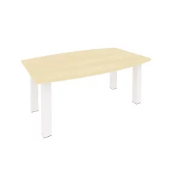 Стол переговорный Фирст КПРГ-2 Клен/Белый металлик / First KPRG-2