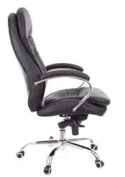 Кресло для руководителя Еверпроф Валенсиа М Кожа Черный / Everprof Valencia M