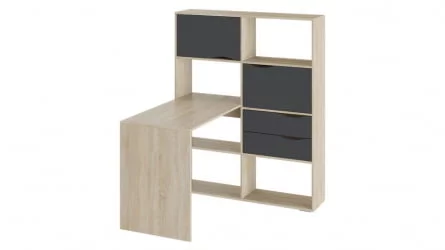 Стол в гостиную тип 7 Дуб Сонома/Графит Серый