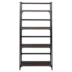 Стеллаж на металлокаркасе БРАБИКС ЛОФТ СХ-001 Мореный дуб / BRABIX LOFT SH-001