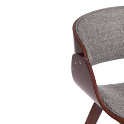Стул ЛАНДО (мод.8036) дерево / ткань, 59х53х75 см, орех/серый, Аимкаса 28 / LANDO (mod.8036) Aimcasa
