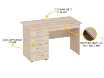 Детский маленький стол Альфа 64.110