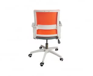 Кресло офисное Бит ЛБ белый пластик Оранжевый / LB