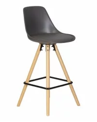 Стул полубарный ДОБРИН РОННИ Темно-серый ГР-04 / DOBRIN RONNI GR-04