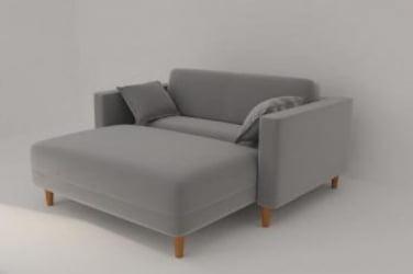 Диван прямой Урвик (Берхоусе) Цвет фасада: Левис 02 велюр; Тип: Прямой; Материал фасада: Металл/Велюр / (Berhouse)