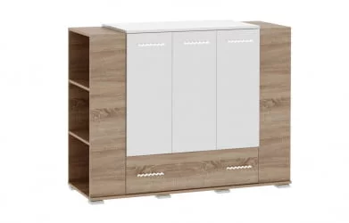 Тумба Импульс СН16.20 Дуб сонома/белый глянец / SN16.20