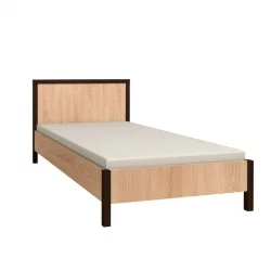 Кровать (1200) БАУХАУС 4 Дуб Сонома/Орех шоколадный(спальня) / BAUHAUS