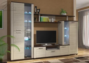 Гостиная Соло 10А Венге/Дуб сонома