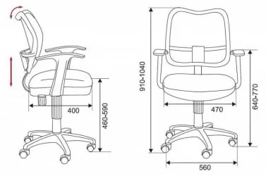 Кресло офисное Бюрократ CХ-В797/ОР/ТВ-96-1 / CH-W797/OR/TW-96-1