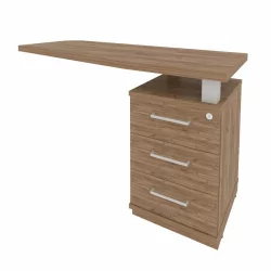 Тумба приставная Фирст КТП-2 (Р) Дуб Табак / First KTP-2 (R)