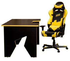 Стол геймерский Генериc Комфорт Гамер2/ДС/НИ Желтый Черный / Generic Comfort Gamer2/DS/NY